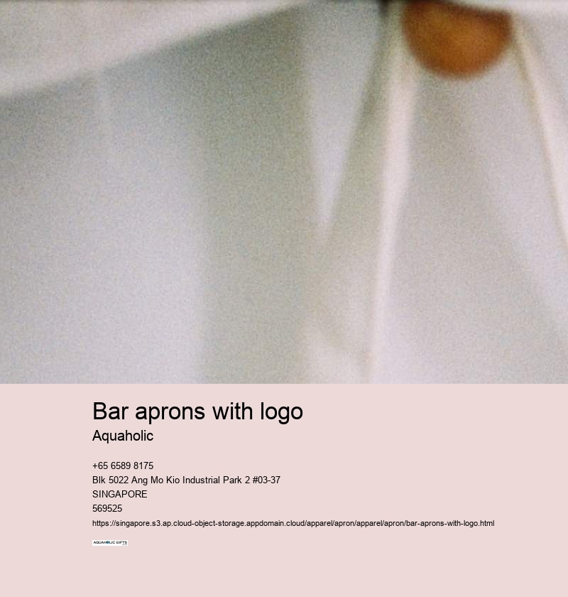 bar aprons with logo