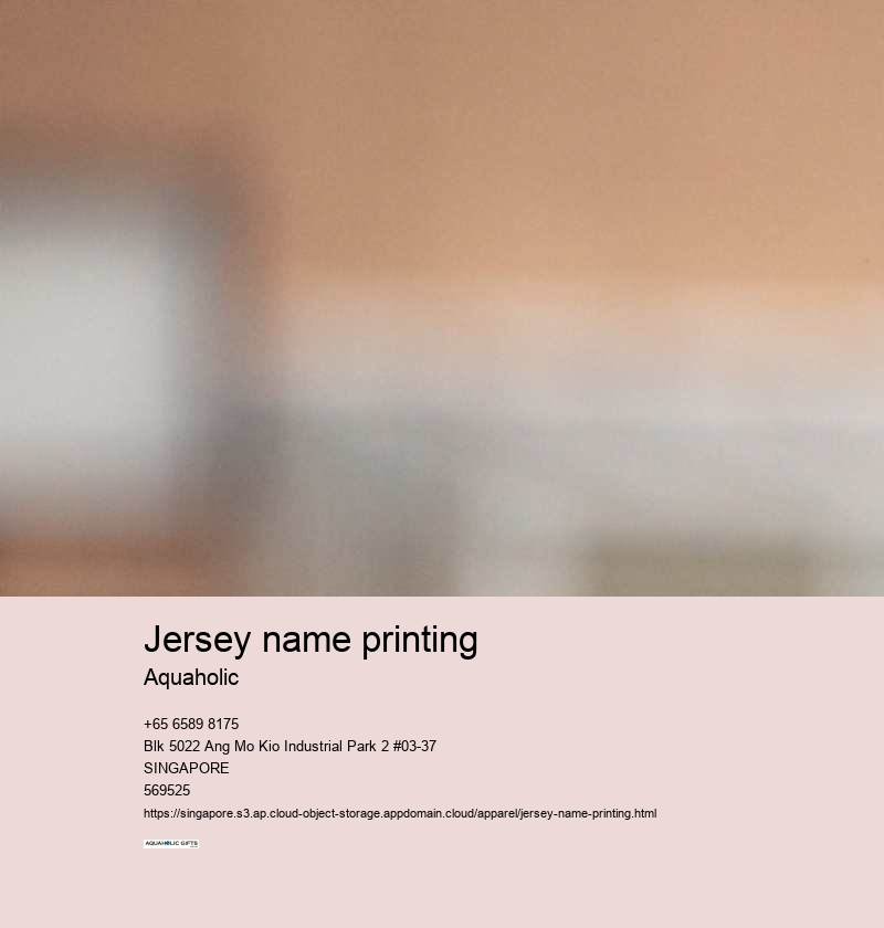 jersey name printing