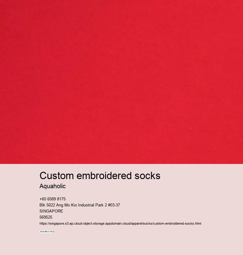 custom embroidered socks