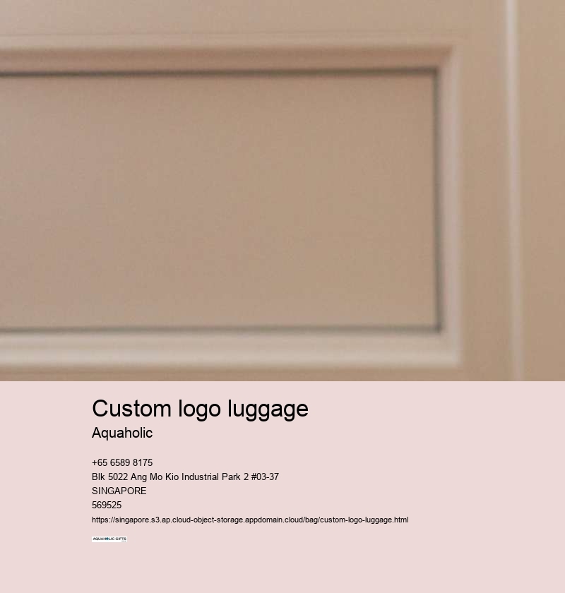 custom logo luggage