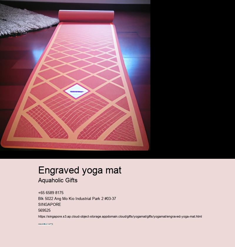 engraved yoga mat