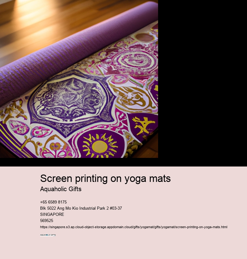 screen printing on yoga mats