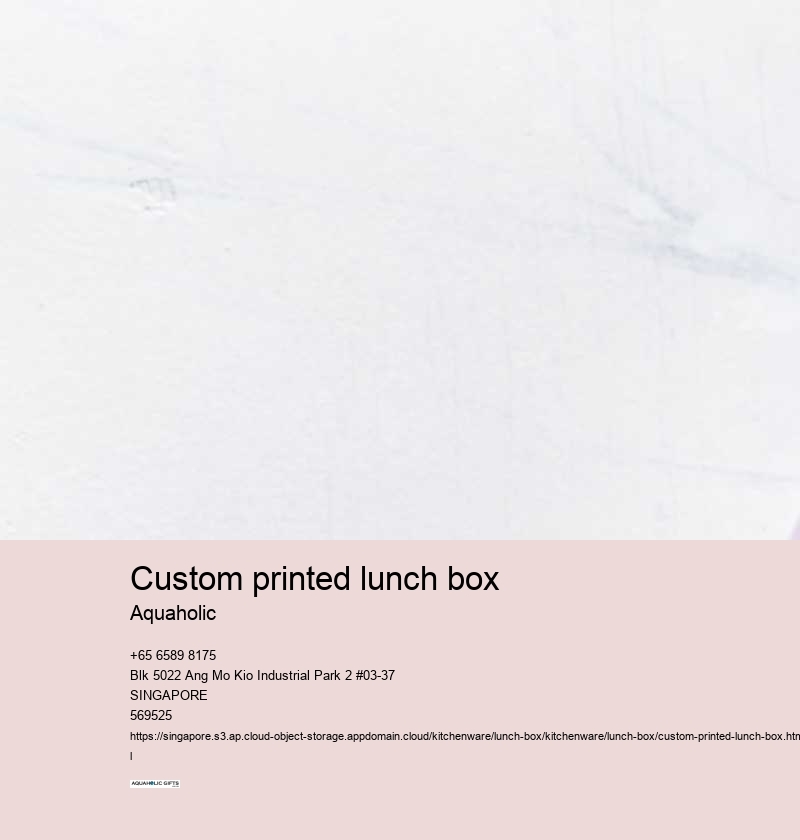 custom printed lunch box